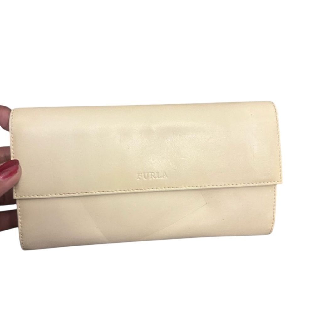 Furla Cream Leather Women's Wallet